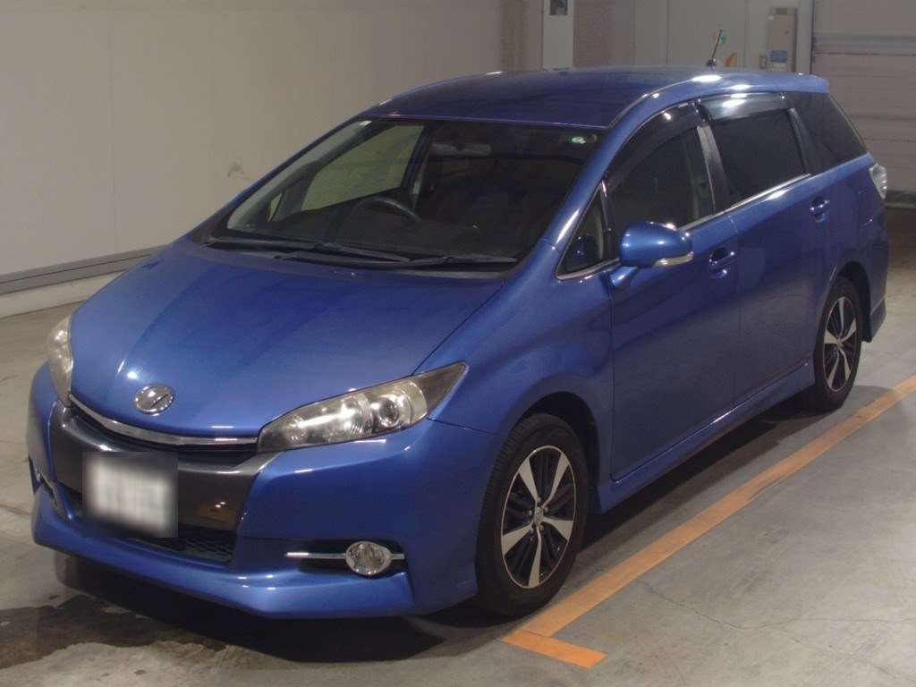 TOYOTA WISH модель кузова: ZGE20W, коробка: IAT, год выпуска: 2017 пробег:  110000км, аукционная оценка: 4, объем двигателя: 1800куб. см., цвет: Синий,  аукцион: TAA Minamikyu, номер лота: №6034, Купить авто с аукциона Японии